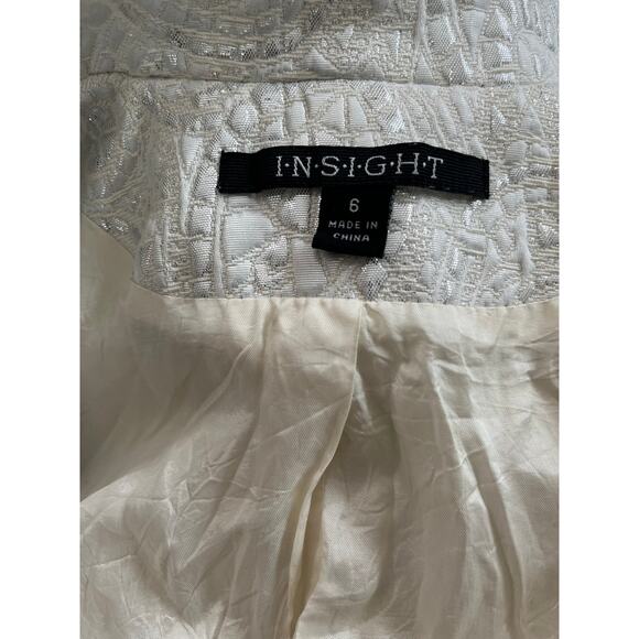 Insight Cream Paisley Blazer Jacket Women's Size 6 - Picture 6 of 8